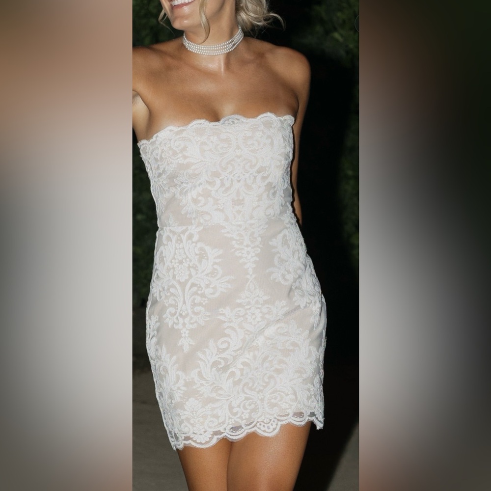 Stone Cold Fox lace mini dress